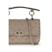 Valentino Garavani Pink Calf Leather Handbag