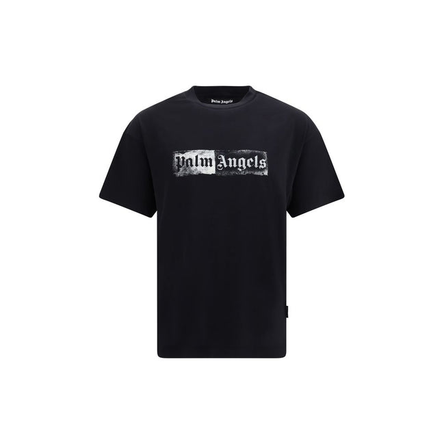 Palm Angels Black Cotton T-Shirt