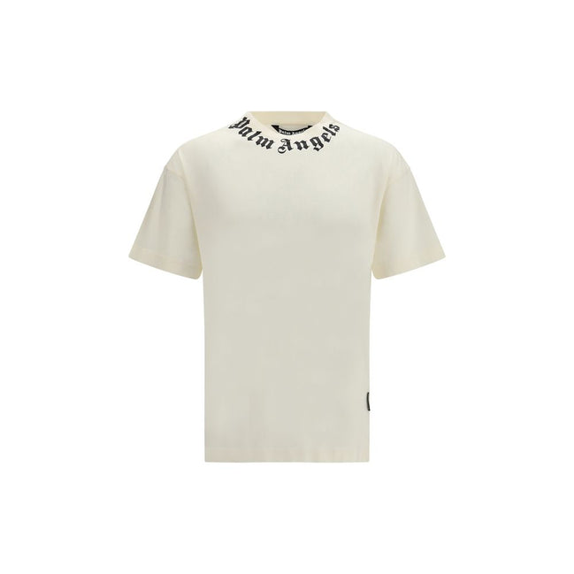 Palm Angels Beige Cotton T-Shirt