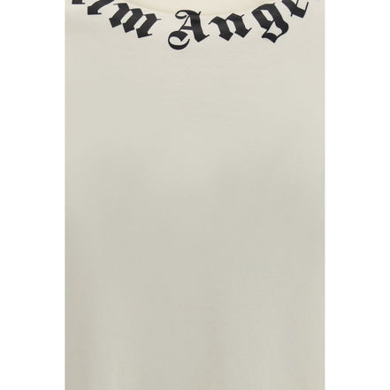 Palm Angels Beige Cotton T-Shirt