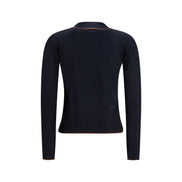Max Mara Blue Silk Cardigan