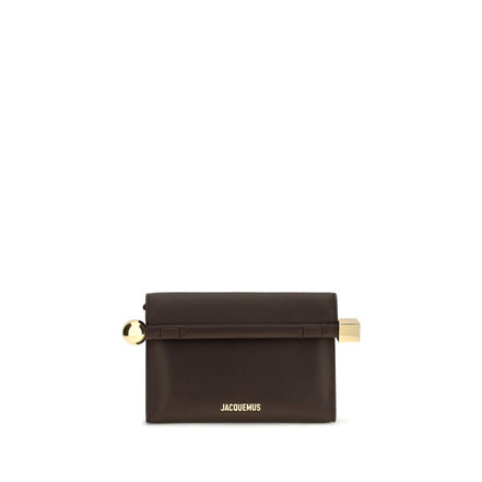 Jacquemus Brown Lambskin Clutch Bag