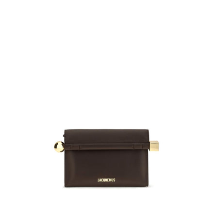 Jacquemus Brown Lambskin Clutch Bag