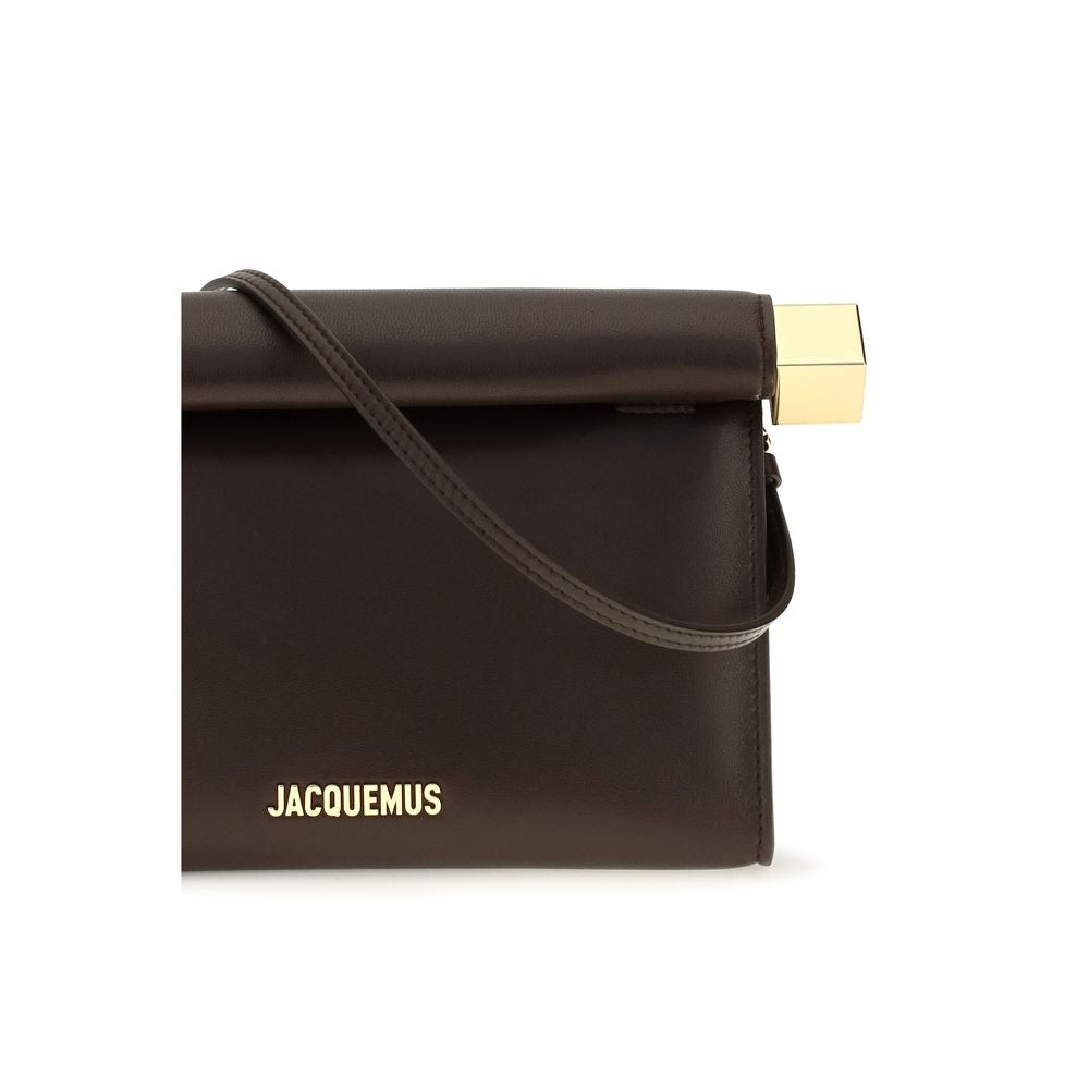 Jacquemus Brown Lambskin Clutch Bag