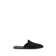 Dolce & Gabbana Black Leather Mules