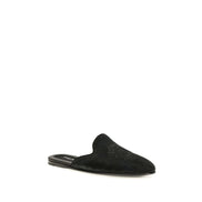 Dolce & Gabbana Black Leather Mules