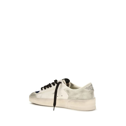 Golden Goose Gray Leather Low Top Sneakers