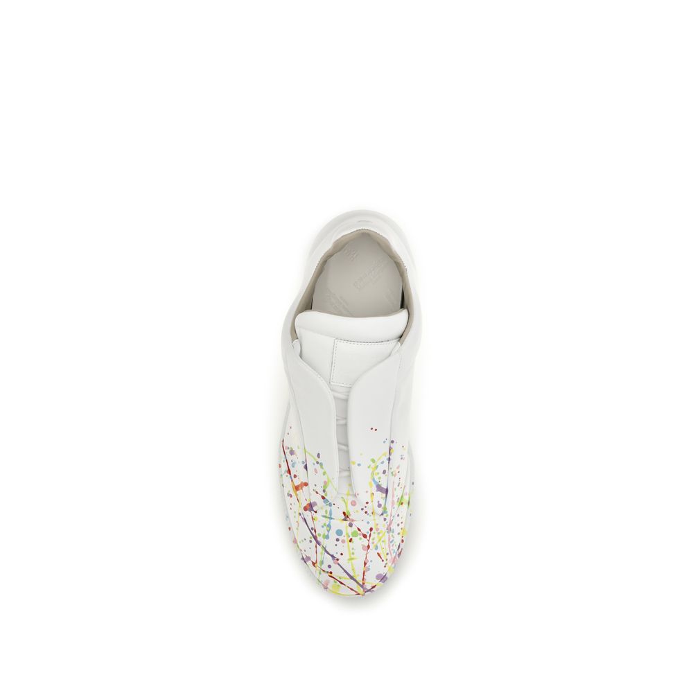 Maison Margiela White Leather Low Top Sneakers