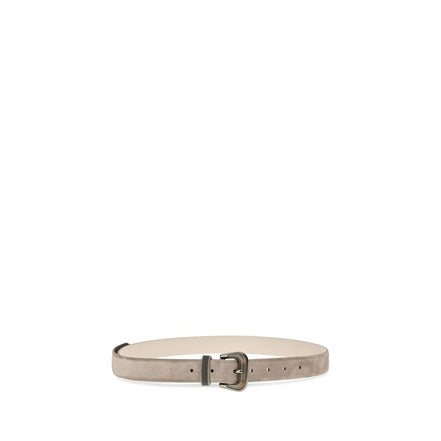 Brunello Cucinelli Beige Suede Belt