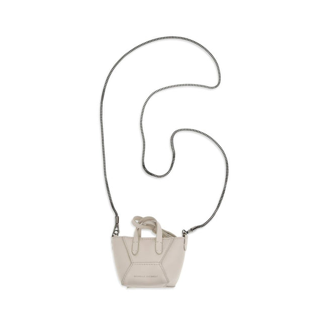 Brunello Cucinelli Beige Leather Shoulder Bag