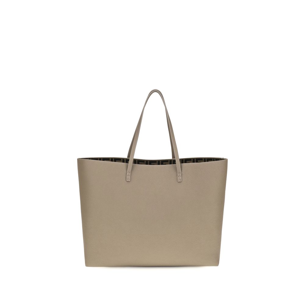 Fendi Beige Calf Leather Bos Taurus Shoulder Bag