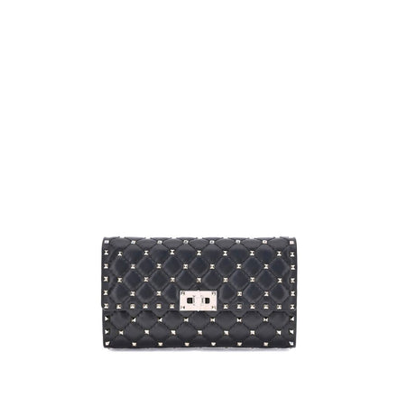Valentino Garavani Black Lambskin Shoulder Bag