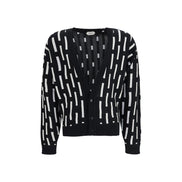 Versace Multicolor Wool Cardigan