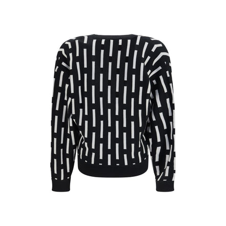 Versace Multicolor Wool Cardigan