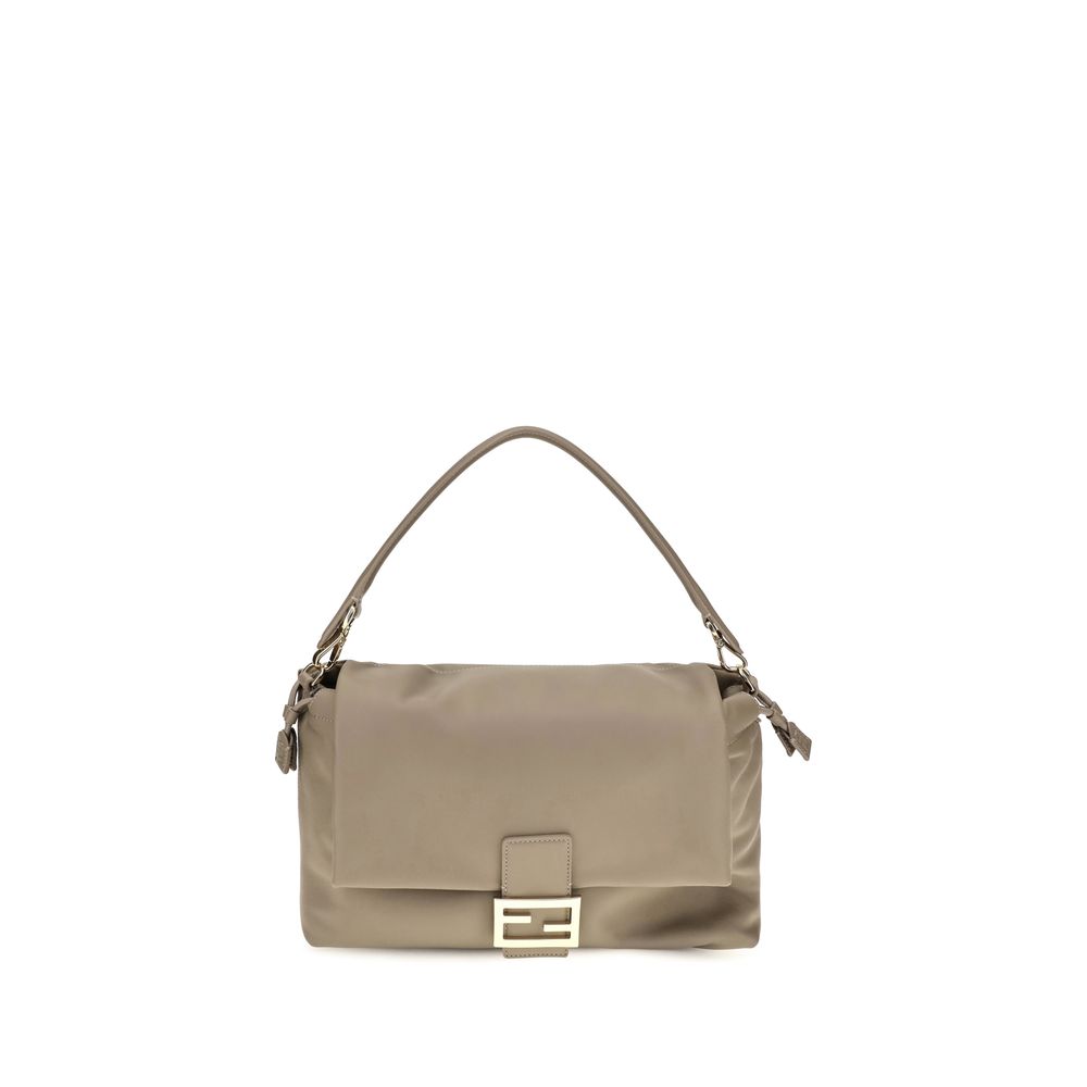 Fendi Beige Leather Shoulder Bag