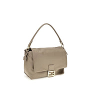 Fendi Beige Leather Shoulder Bag
