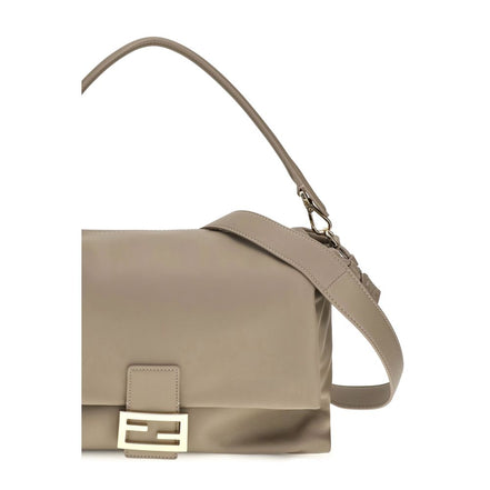 Fendi Beige Leather Shoulder Bag