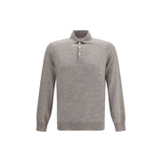 Brunello Cucinelli Gray Cashmere Sweatshirt