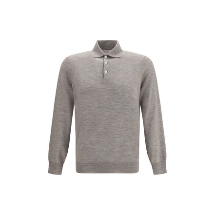 Brunello Cucinelli Gray Cashmere Sweatshirt
