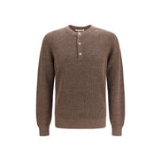 Brunello Cucinelli Brown Linen Sweatshirt