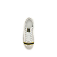 Fendi Gray Leather Athletic Sneakers