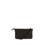 Fendi Brown Polyester Shoulder Bag