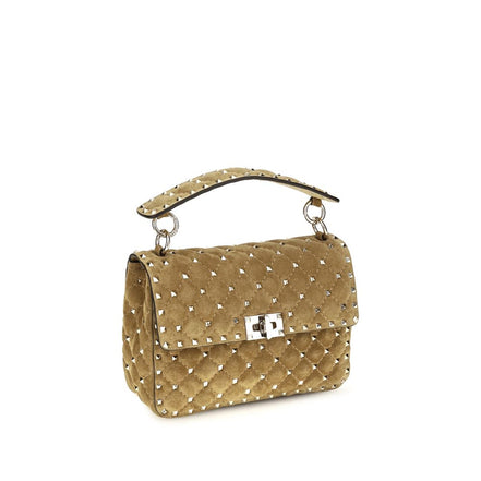 Valentino Garavani Beige Suede Shoulder Bag