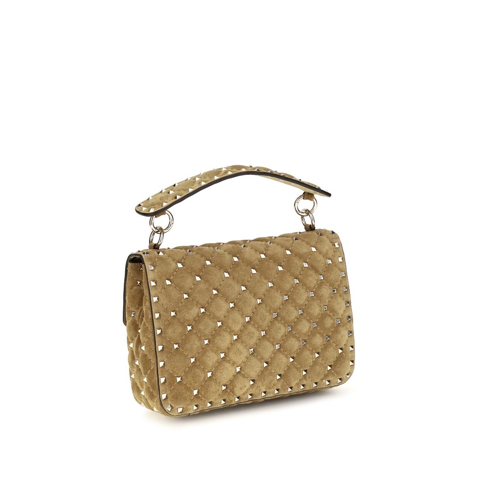 Valentino Garavani Beige Suede Shoulder Bag