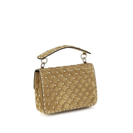 Valentino Garavani Beige Suede Shoulder Bag