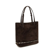 Valentino Garavani Brown Suede Shoulder Bag