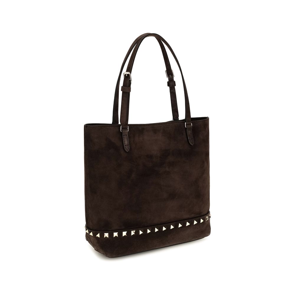 Valentino Garavani Brown Suede Shoulder Bag