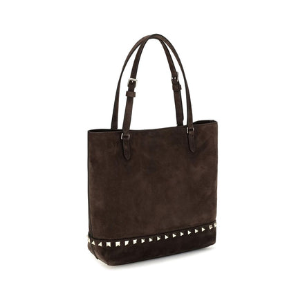 Valentino Garavani Brown Suede Shoulder Bag