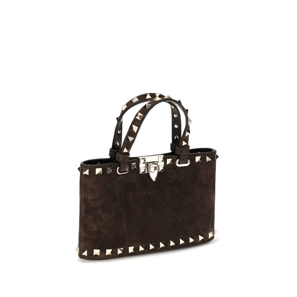 Valentino Garavani Brown Suede Handbag