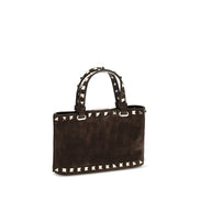 Valentino Garavani Brown Suede Handbag