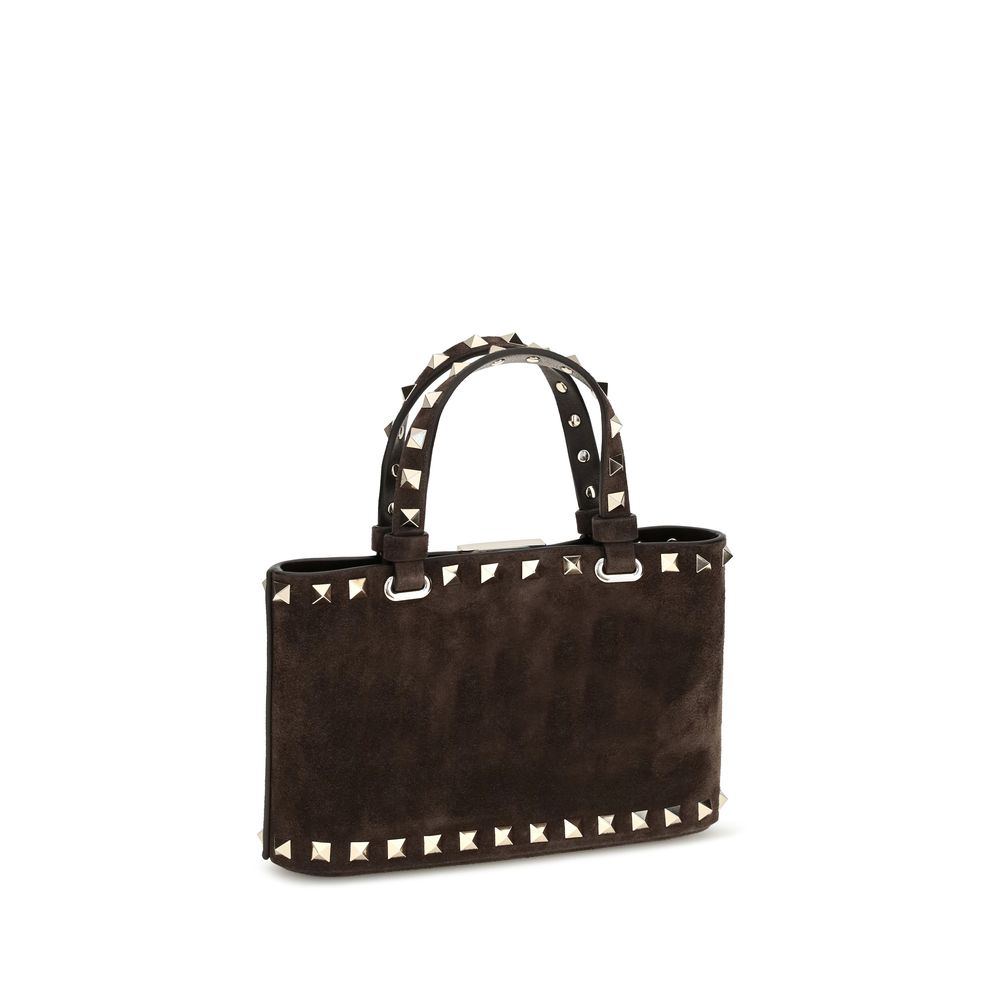 Valentino Garavani Brown Suede Handbag