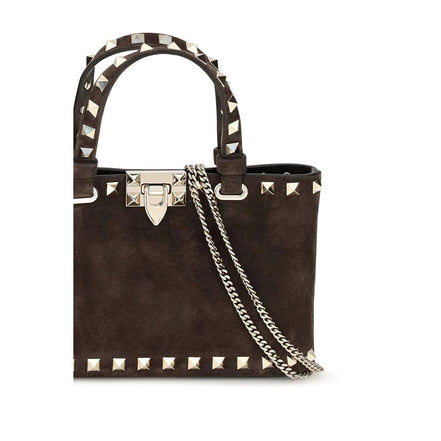 Valentino Garavani Brown Suede Handbag