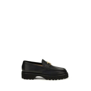 Valentino Garavani Black Leather Platform Loafers