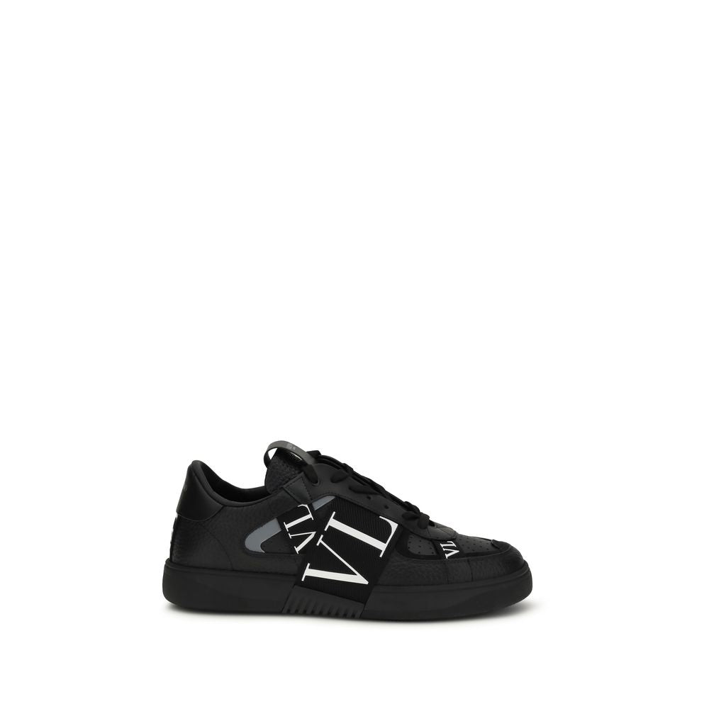 Valentino Garavani Black Leather Athletic Sneakers