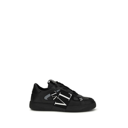 Valentino Garavani Black Leather Athletic Sneakers