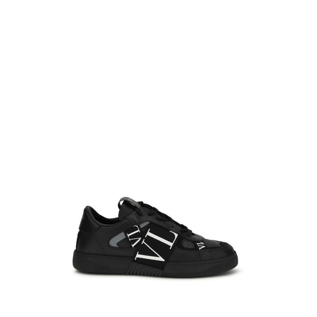 Valentino Garavani Black Leather Athletic Sneakers