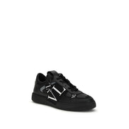 Valentino Garavani Black Leather Athletic Sneakers
