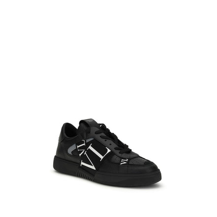 Valentino Garavani Black Leather Athletic Sneakers