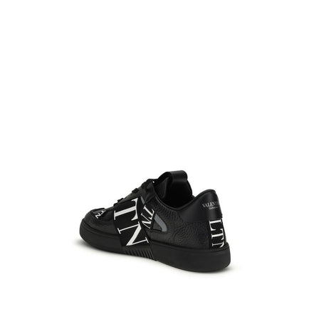 Valentino Garavani Black Leather Athletic Sneakers