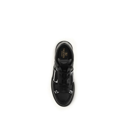 Valentino Garavani Black Leather Athletic Sneakers