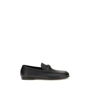 Valentino Garavani Black Deer Slip-On Loafers