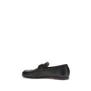 Valentino Garavani Black Deer Slip-On Loafers