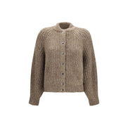 Brunello Cucinelli Brown Cashmere Cardigan