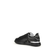Philipp Plein Black Leather Athletic Sneakers