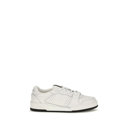 Fendi White Leather Athletic Sneakers