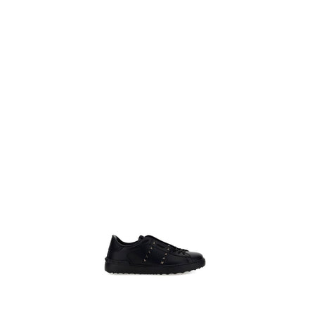 Valentino Garavani Black Leather Athletic Sneakers